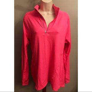 Champion hot pink duo-dry 1/4 zip pullover